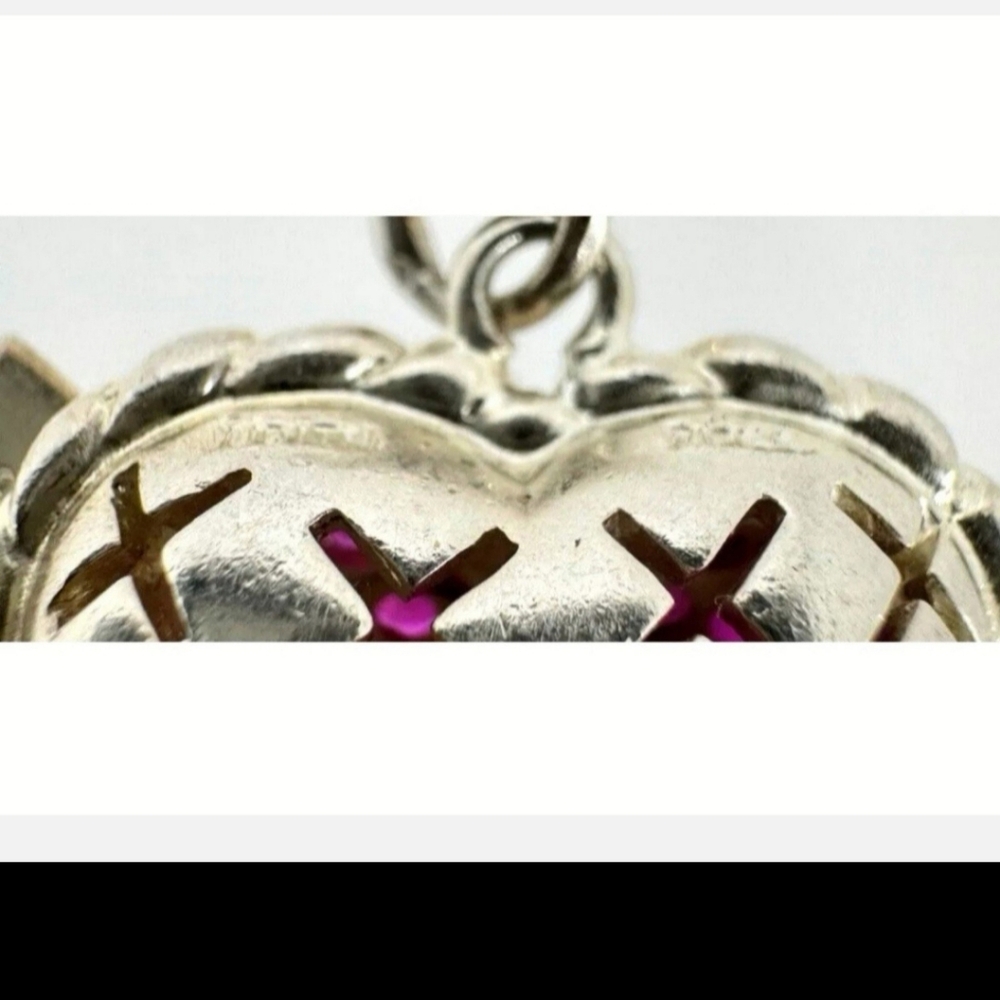 JUDITH RIPKA authentic pendant Heart and Arrow hard to find ! FIRM PRICE - Picture 3 of 13
